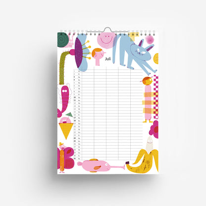 2027 Familien Kalender DIN A4