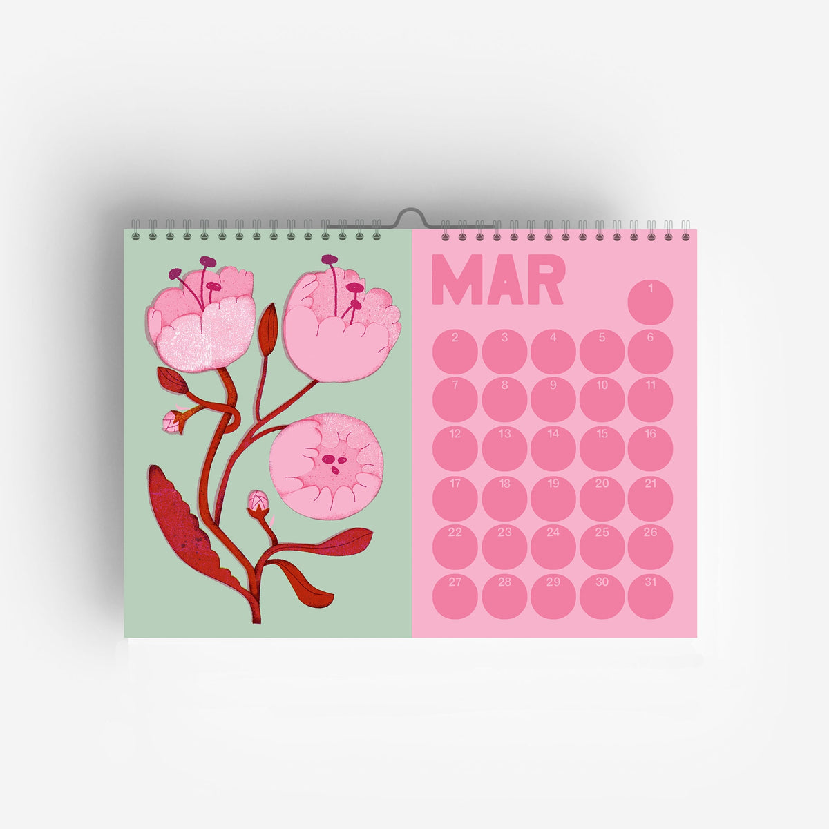 Blumen Immerwährender Geburtstagskalender