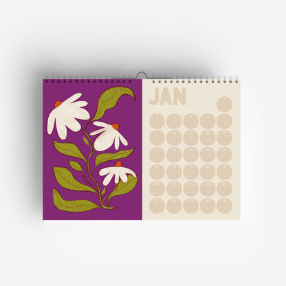 Blumen Immerwährender Geburtstagskalender
