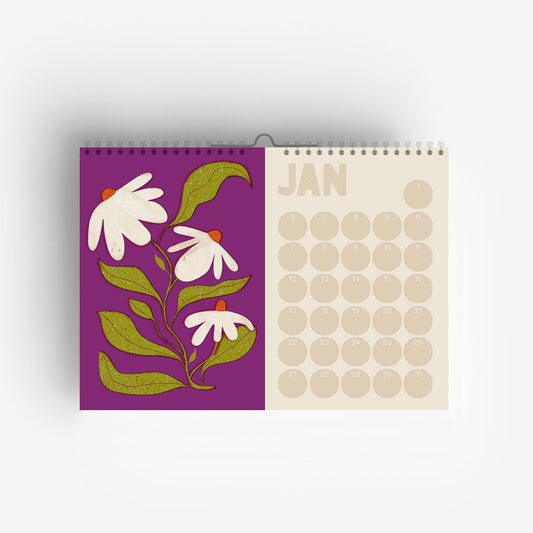 Blumen Immerwährender Geburtstagskalender