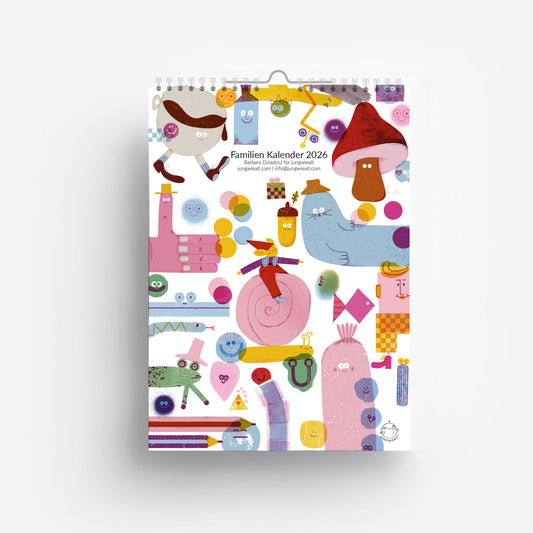 2026 Familien Kalender DIN A4