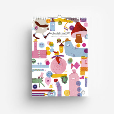2026 Familien Kalender DIN A4