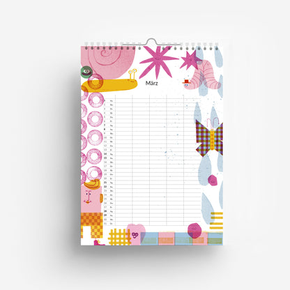2026 Familien Kalender DIN A4