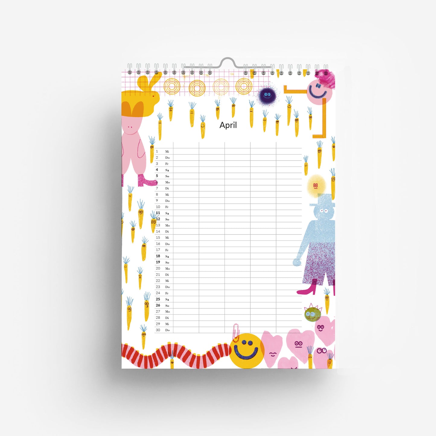2026 Familien Kalender DIN A4