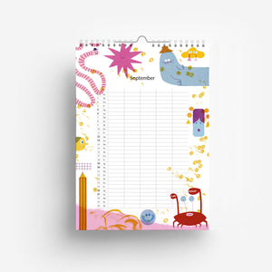 2026 Familien Kalender DIN A4