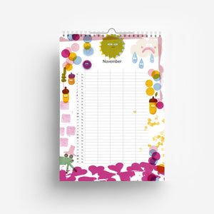 2026 Familien Kalender DIN A4