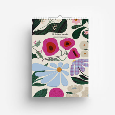 Perpetual Flower Birthday Calendar