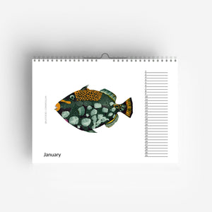 Perpetual Fish Birthday Calendar