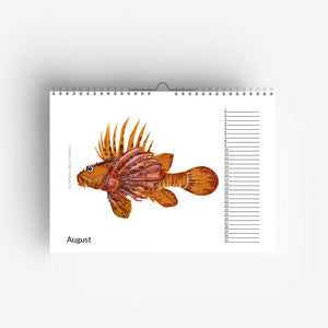 Perpetual Fish Birthday Calendar
