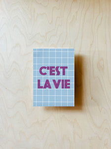 C'est La Vie Postcard DIN A6