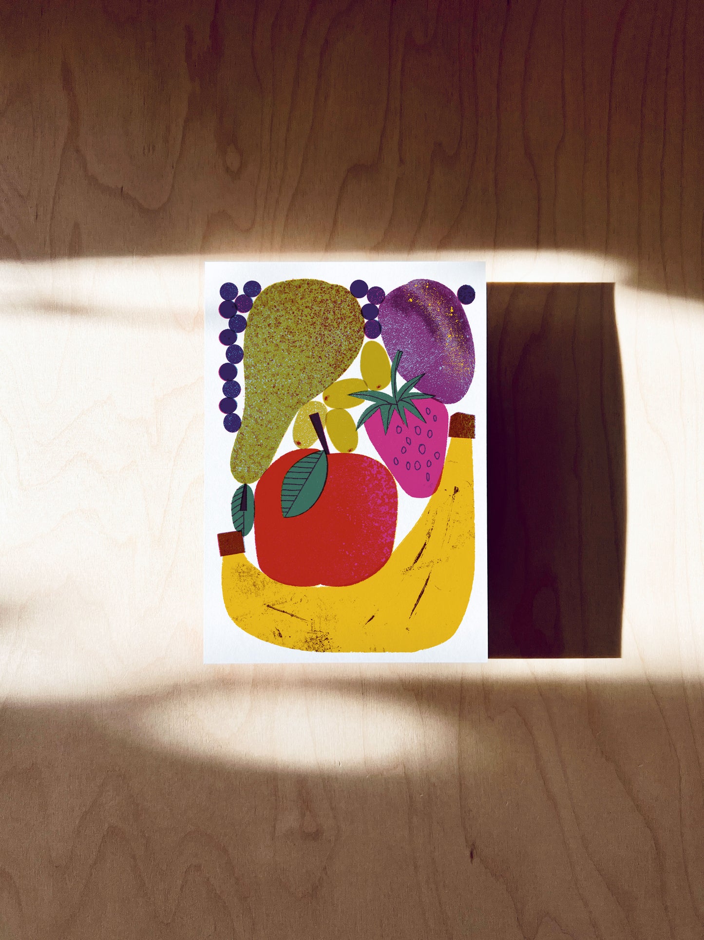 Früchte Postkarte DIN A6