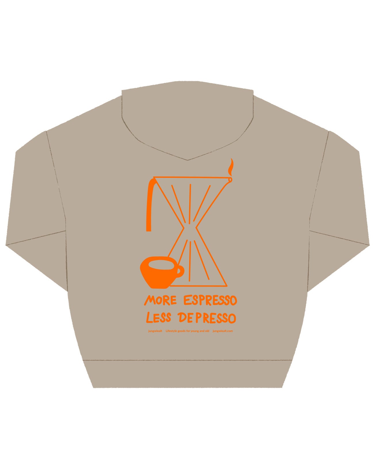 Oversize Hoodie Neon More Espresso Stone