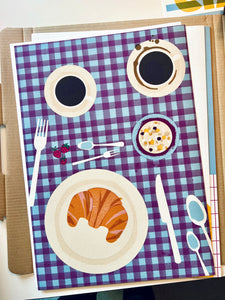 Coffee Breakfast Fine Art Print DIN A3