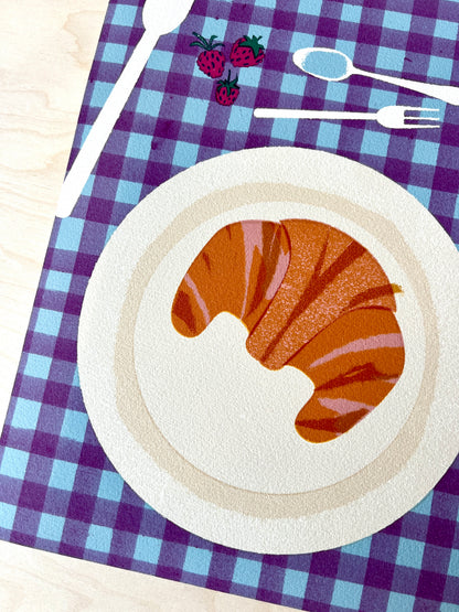 Kaffee Frühstück Fine Art Druck DIN A3