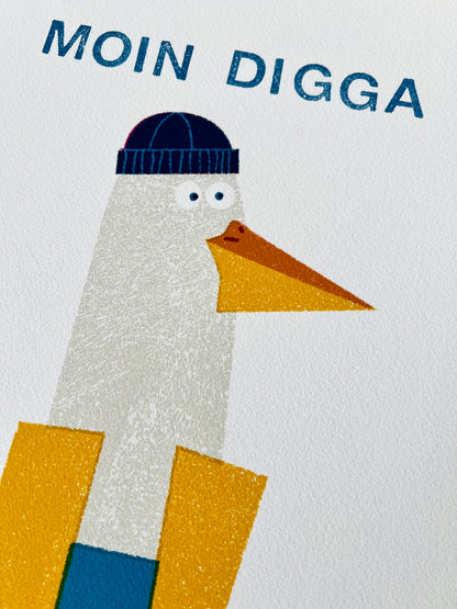 Moin Digga Fine Art Druck DIN A3