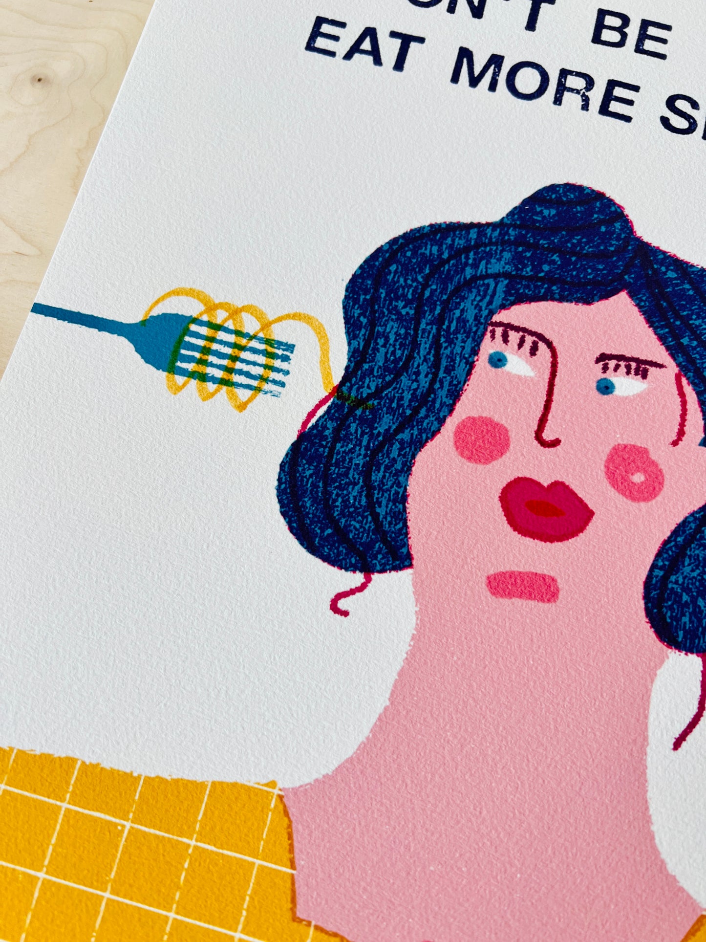 Spaghetti Fine Art Druck DIN A3