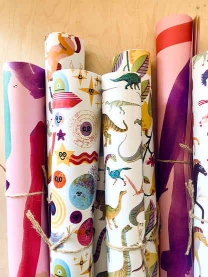 Dinosaurs Gift Wrap Set jungwiealt
