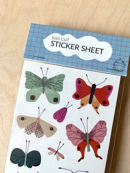 Butterfly Kiss Cut Sticker Sheet