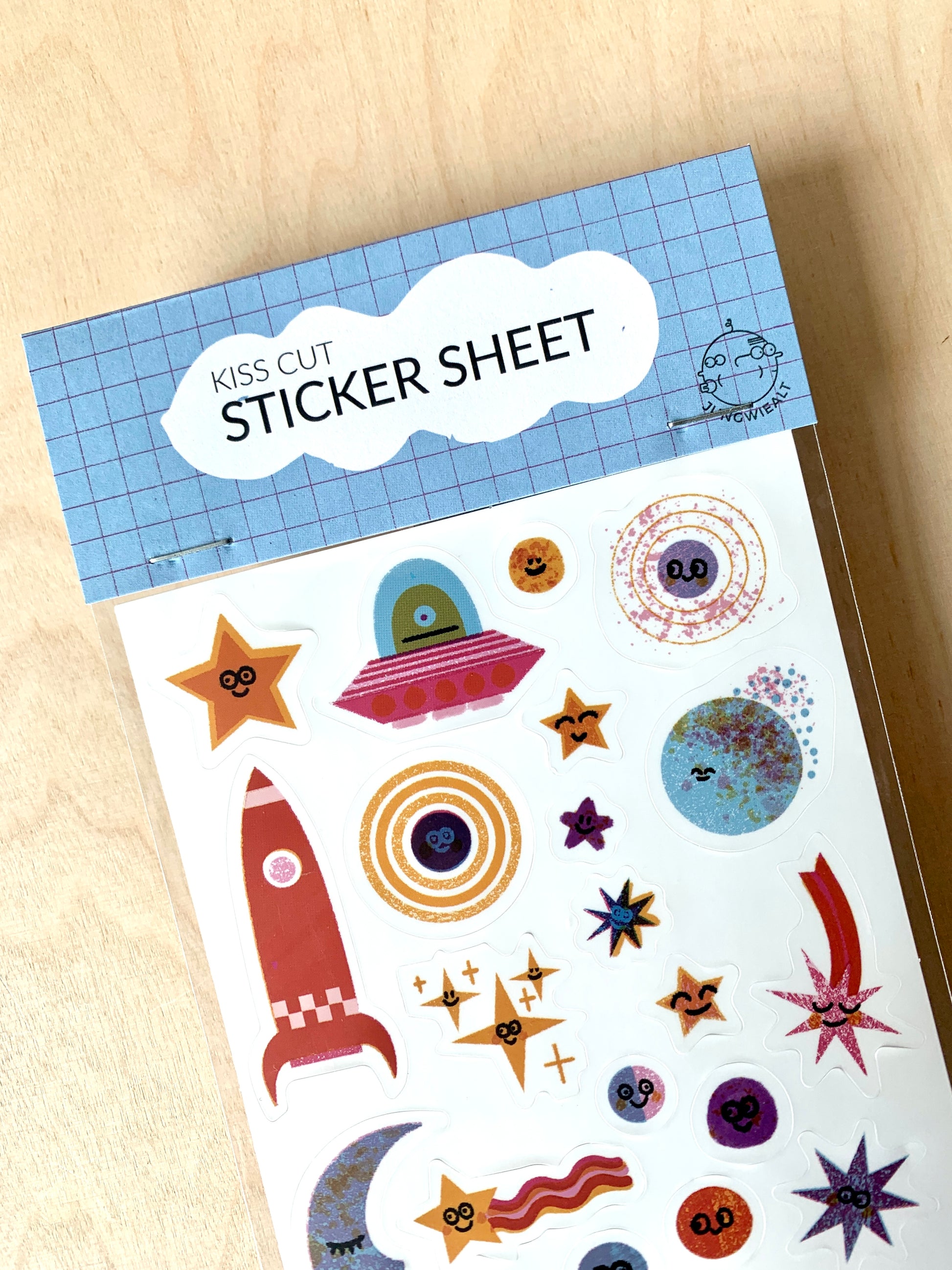 Space Kiss Cut Sticker Sheet