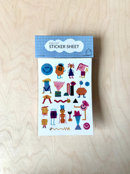 Friends Kiss Cut Sticker Sheet