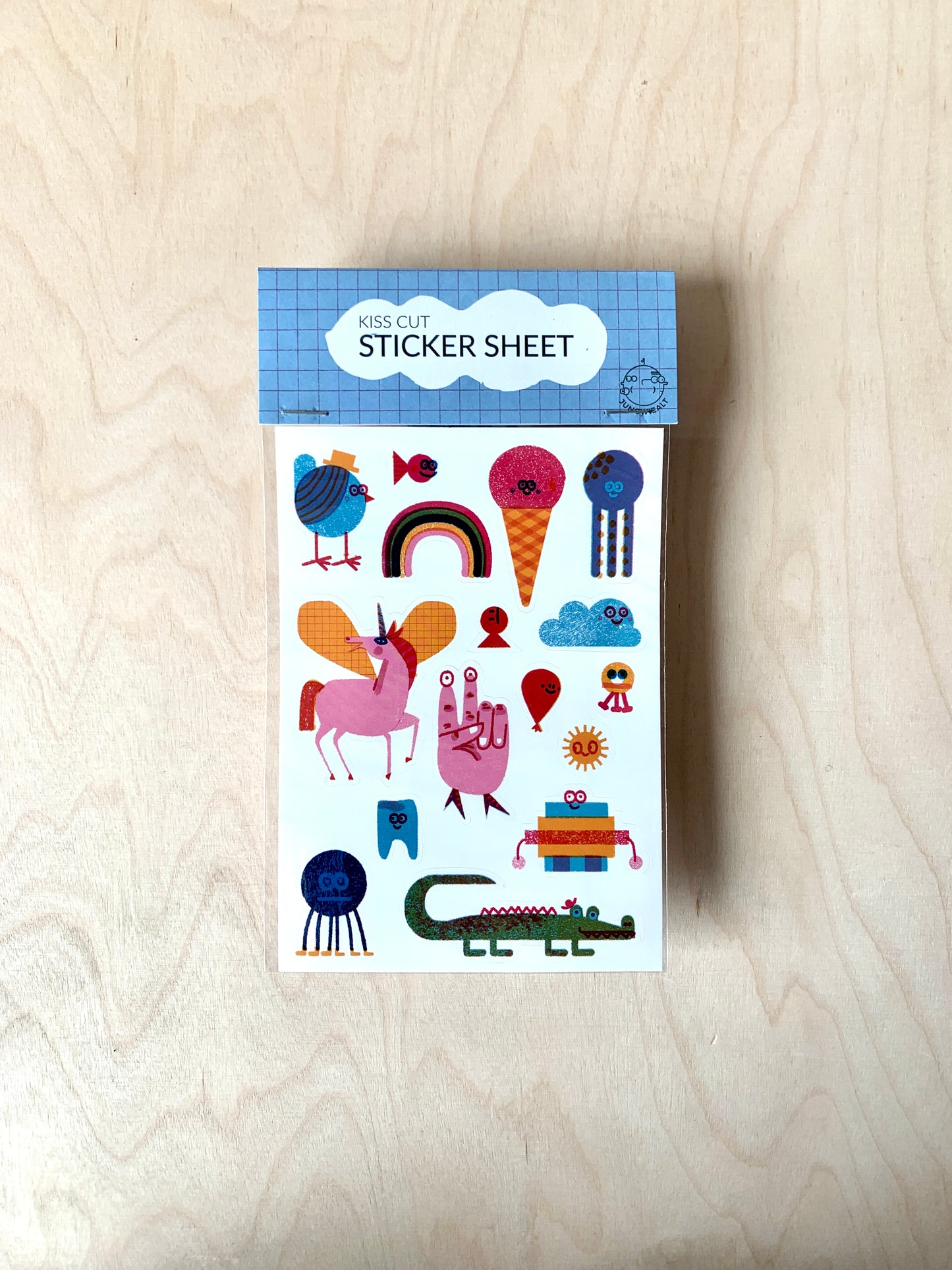 Creatures Kiss Cut Sticker Sheet