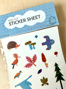 Woodland Kiss Cut Sticker Sheet
