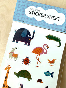 Animals Kiss Cut Sticker Sheet