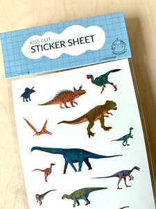 Dinosaur Kiss Cut Sticker Sheet