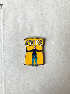Chips Enamel Pin