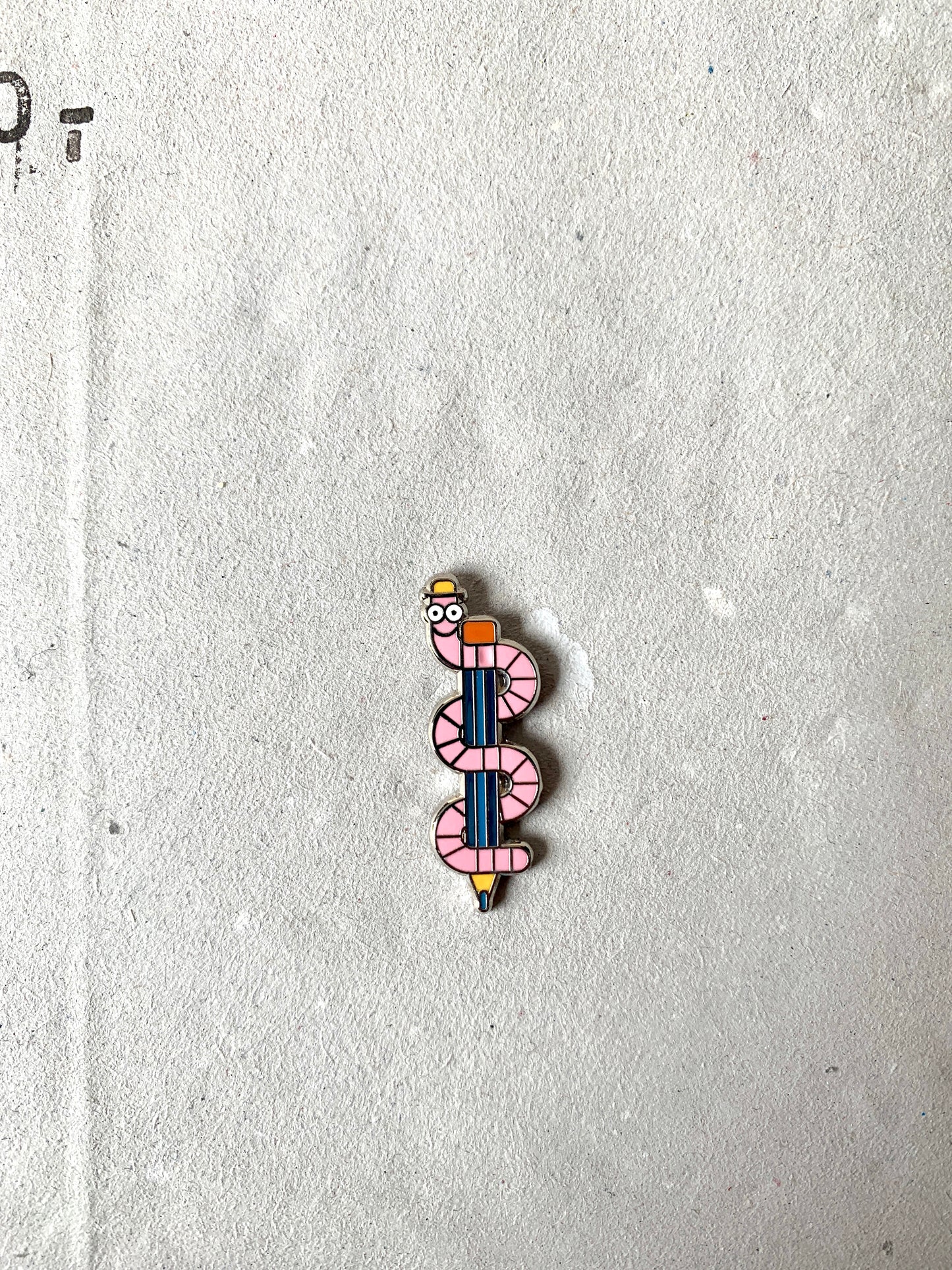 Worm Pen Enamel Pin