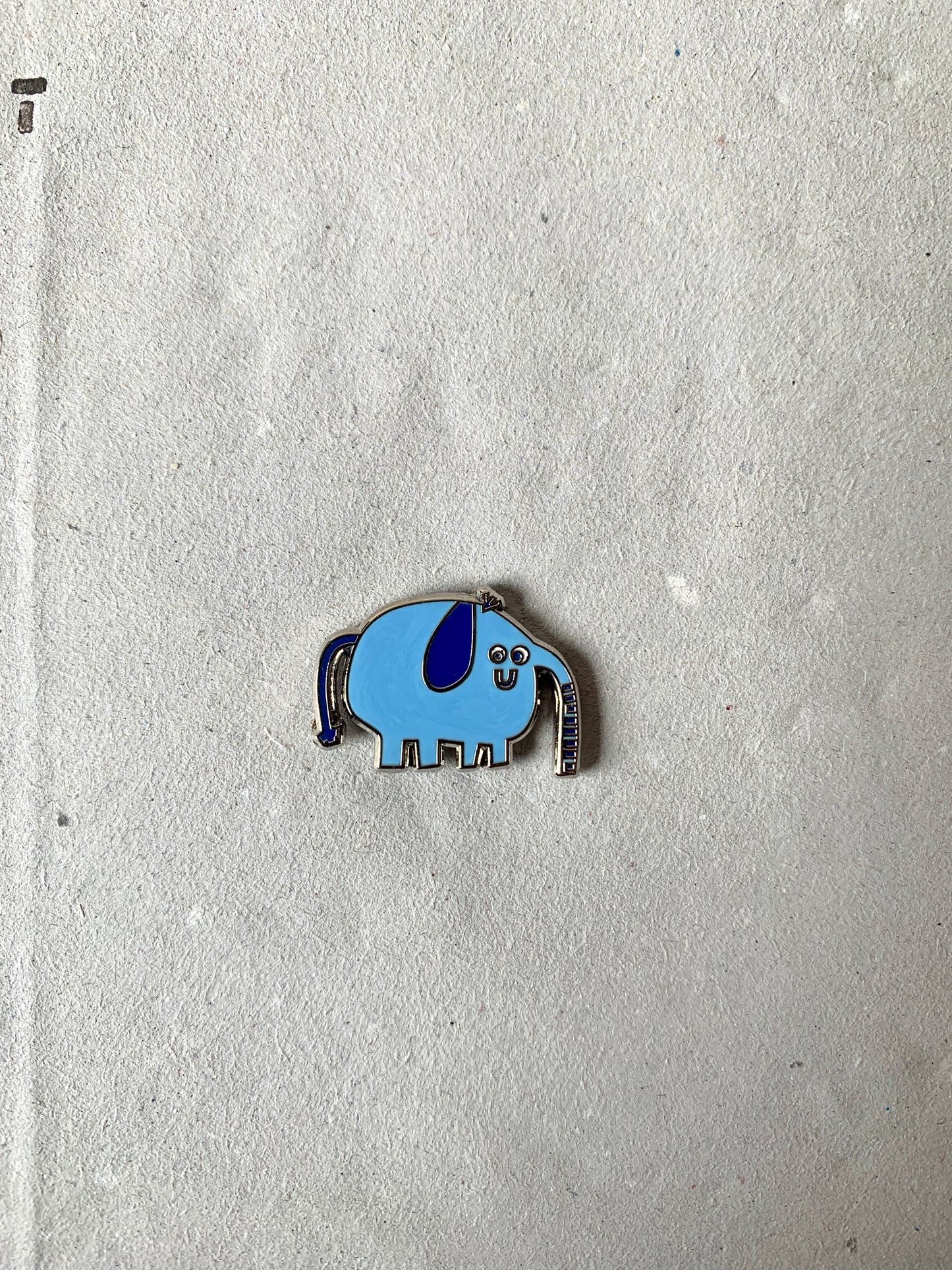 Blue Elephant Enamel Pin