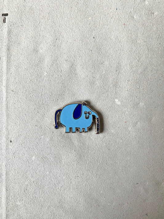 Blue Elephant Enamel Pin