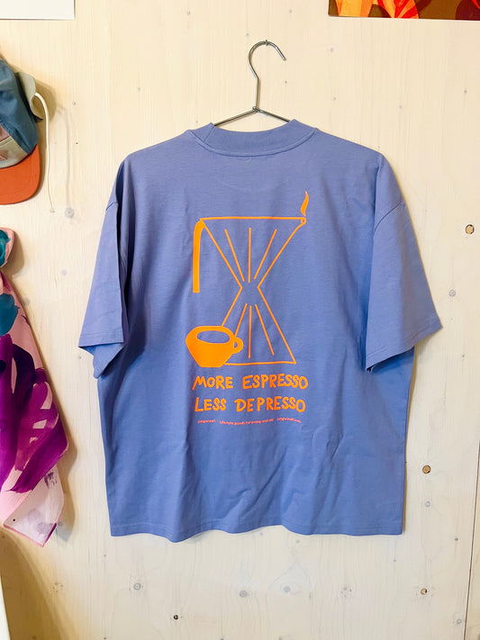 Oversize T-Shirt Neon Espresso Violet