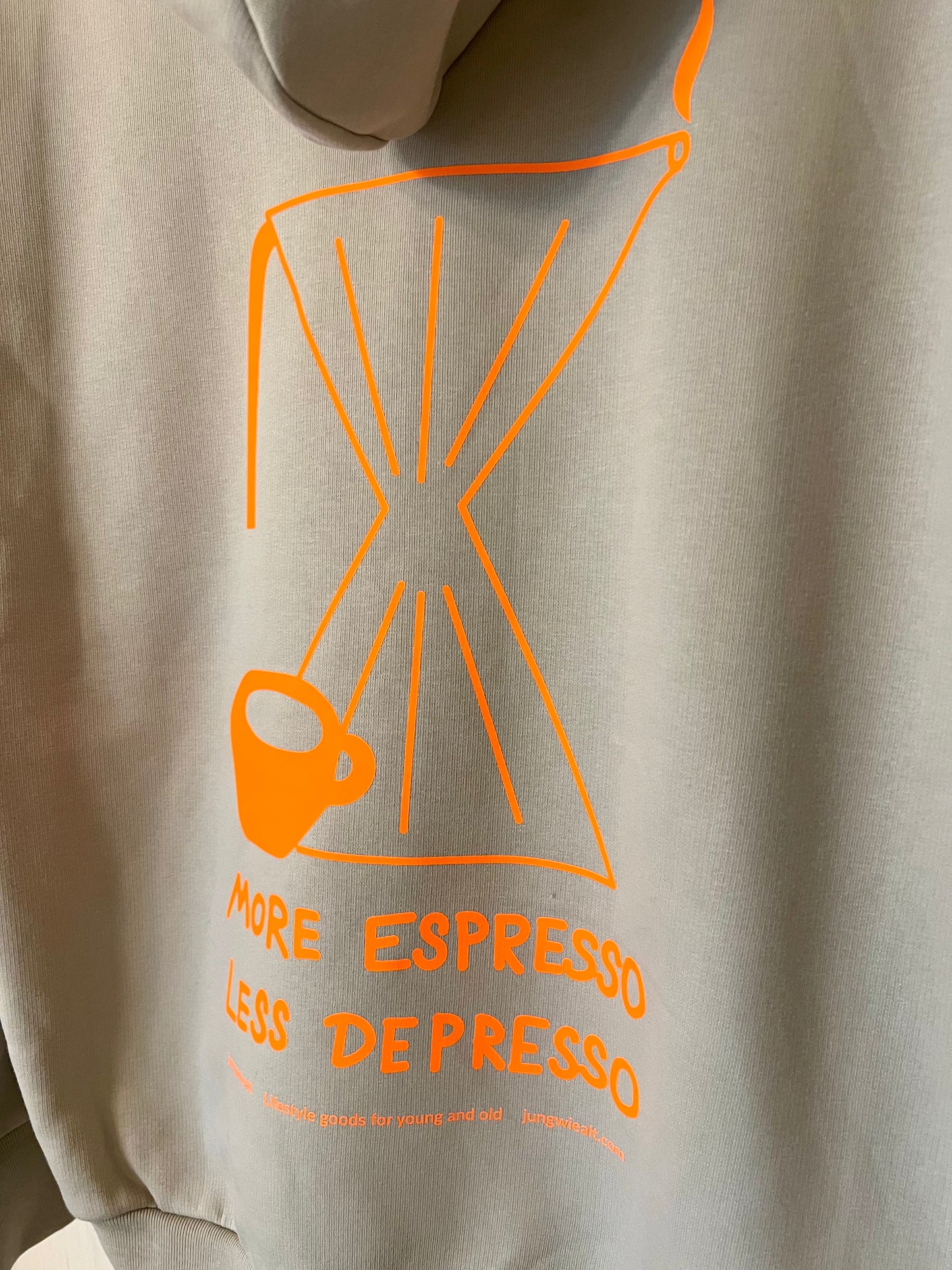 Oversize Hoodie Neon More Espresso Stone