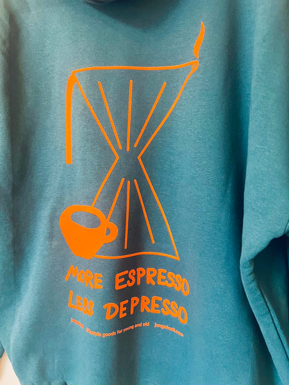 Oversize Hoodie Neon More Espresso Amalfi Teal