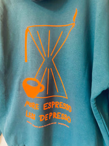 Oversize Hoodie Neon More Espresso Amalfi Teal