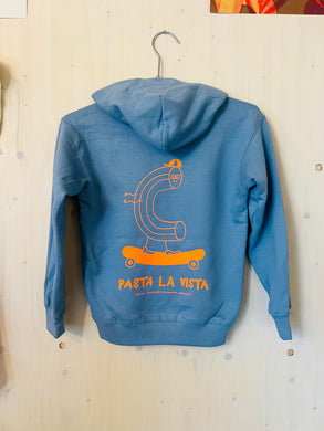 Kids Hoodie Pasta La Vista Stone Blue