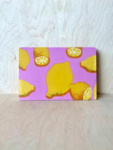 Load image into Gallery viewer, Pink Lemons Breakfast Plate Set