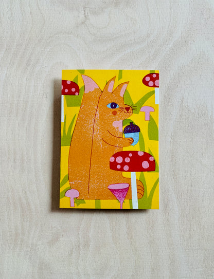 Eichhörnchen Postkarte DIN A6