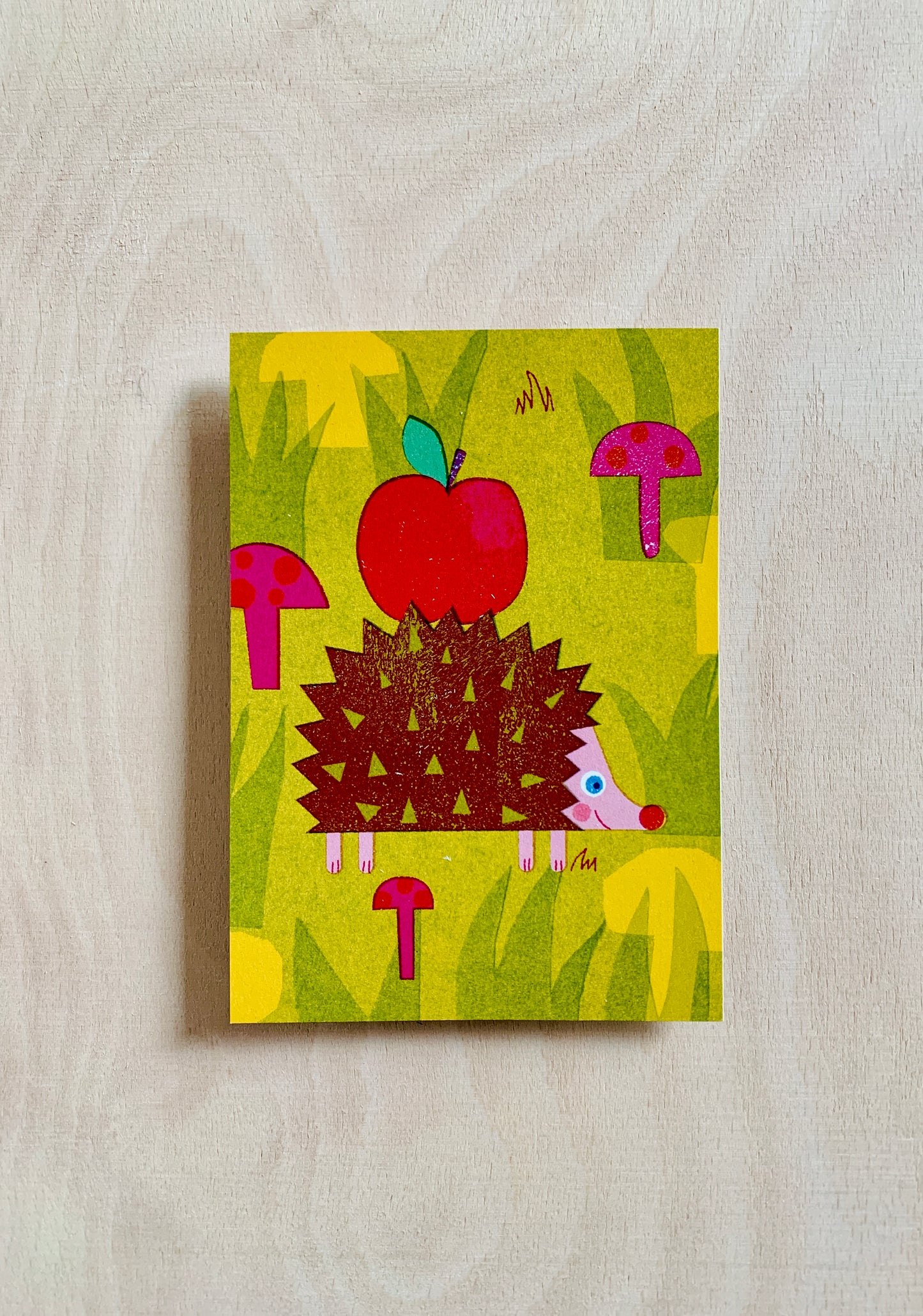 Igel Postkarte DIN A6