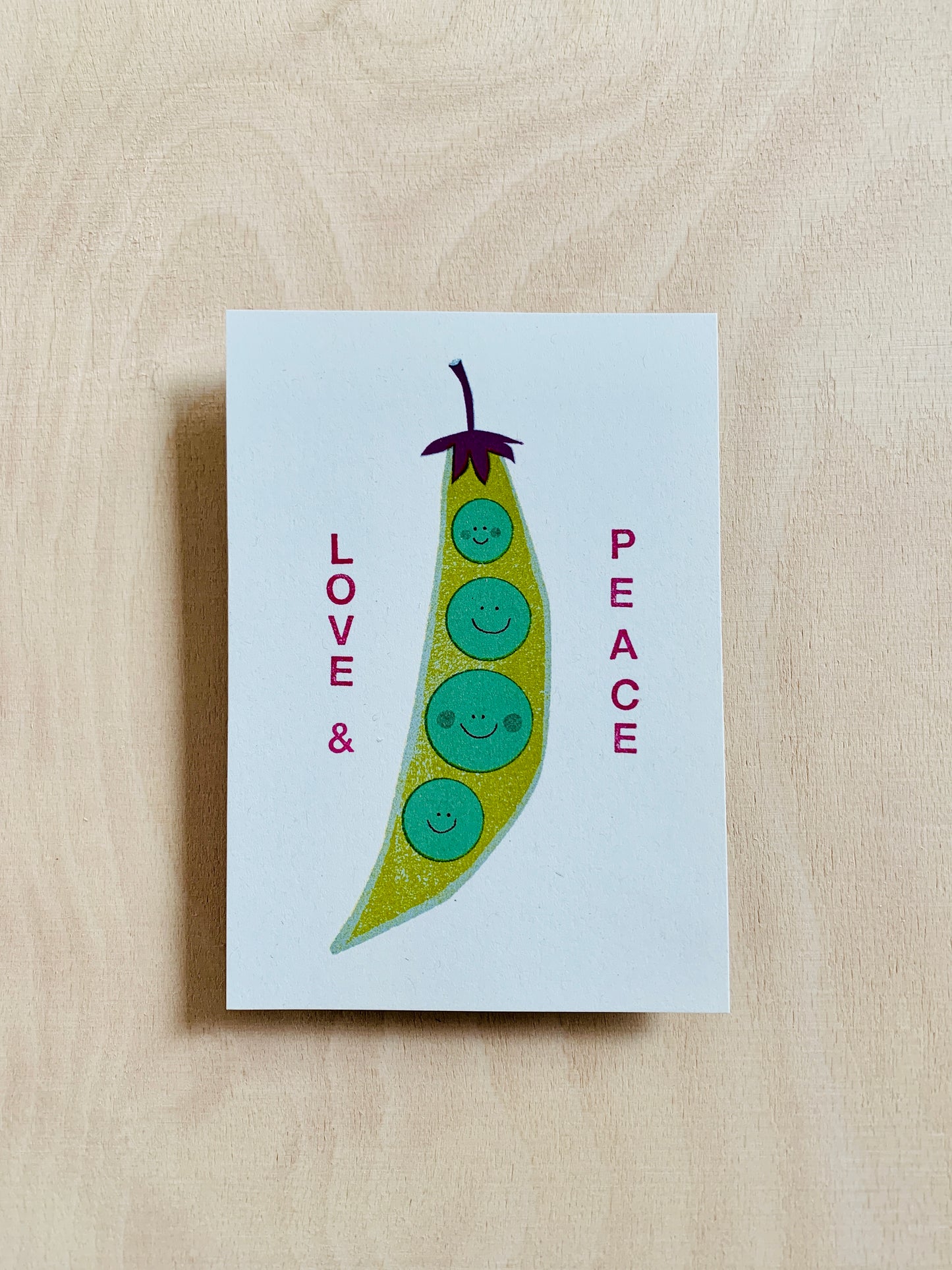 Love & Peace Postkarte DIN A6