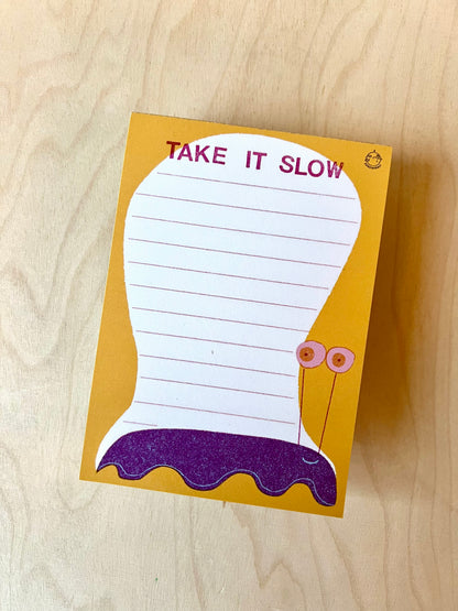 Take It Slow Notizblock DIN A6