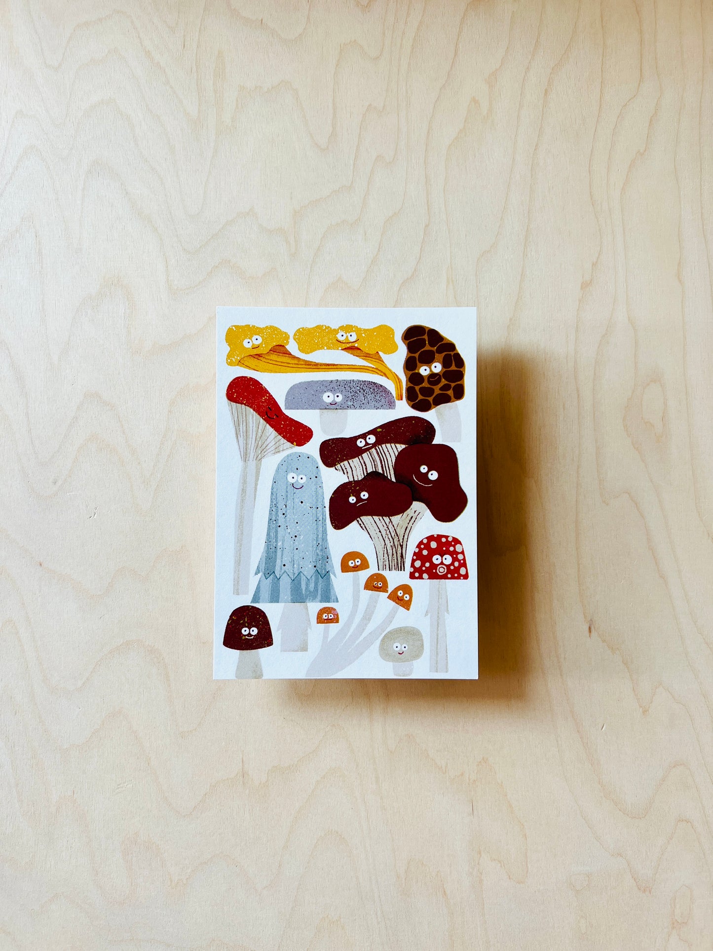 Süße Pilze Postkarte DIN A6