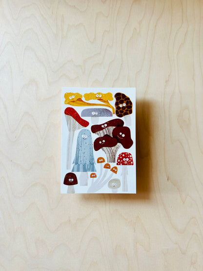 Süße Pilze Postkarte DIN A6