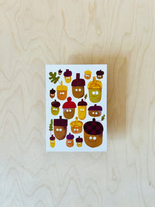 Acorns Postcard DIN A6