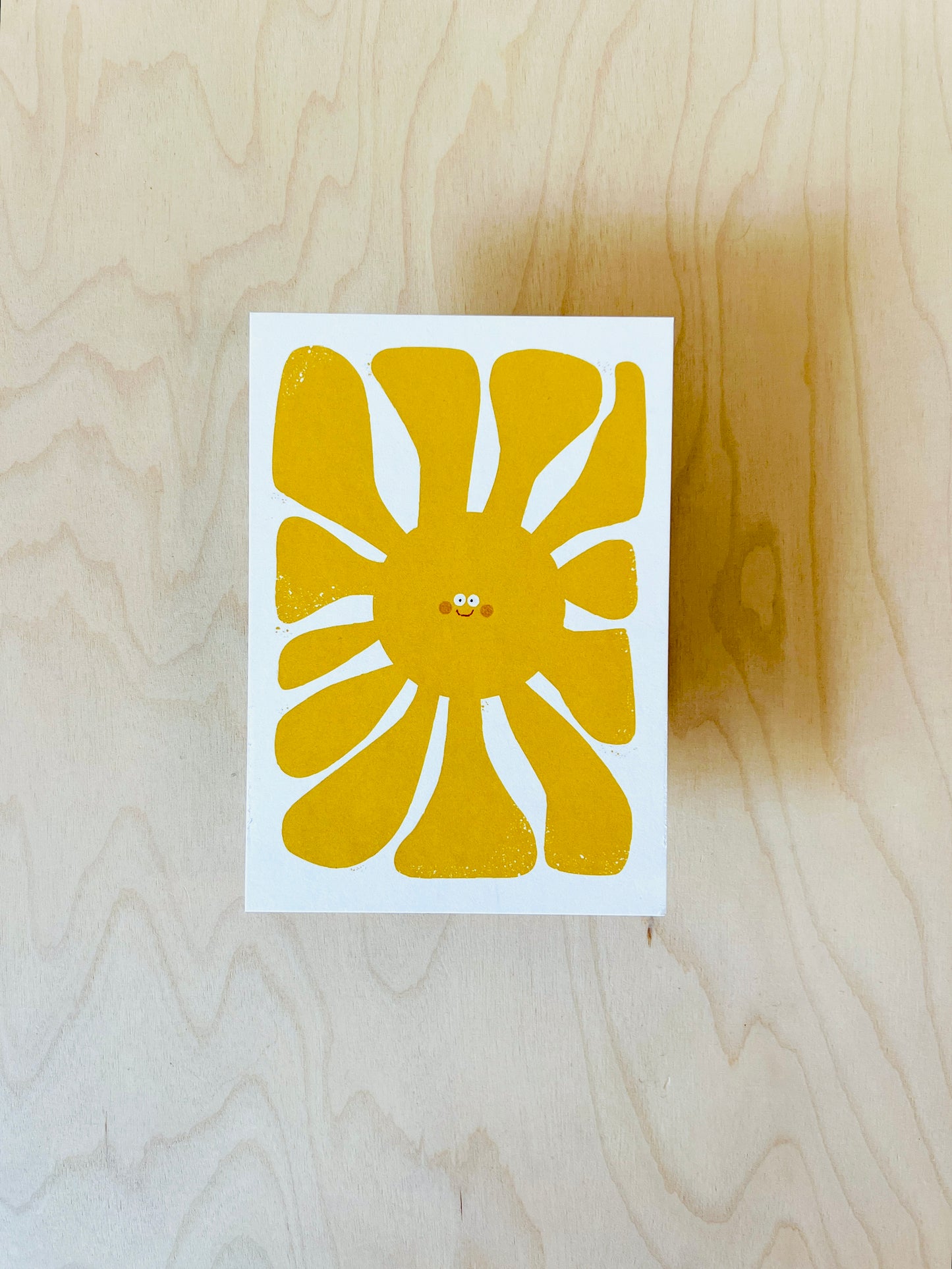 Große Sonne Postkarte DIN A6