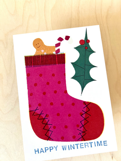 Strumpf Postkarte DIN A6