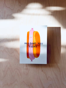 Hot Dog Postcard DIN A6