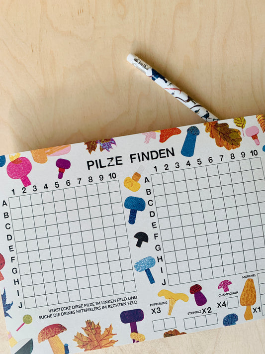 Pilze Finden Spielblock DIN A5