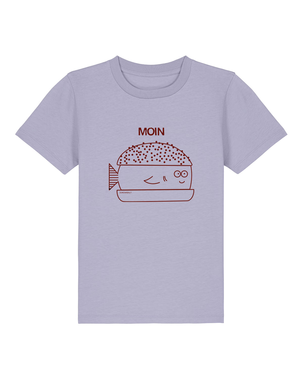 Kids T-Shirt Fischbrötchen  Natural Raw Lavender